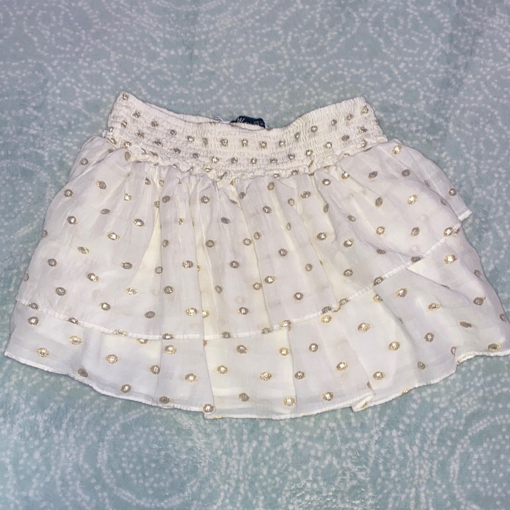 ZARA Cream Ruffle Skirt